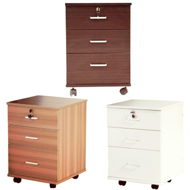 3 Tier Office File Modern Removable Lock Drawer File