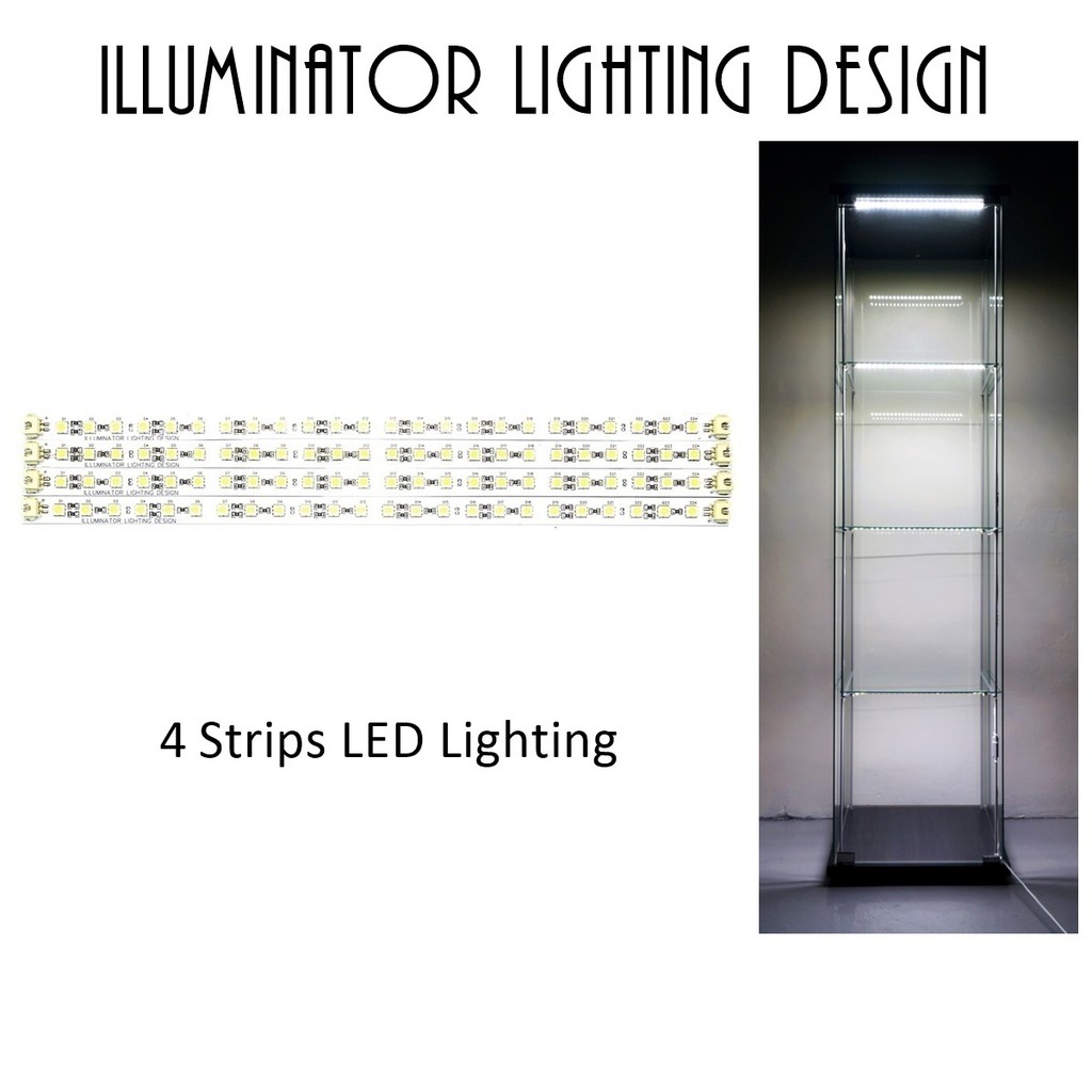 Led Strips Light Led Lighting Kits For Ikea Detolf Cabinet