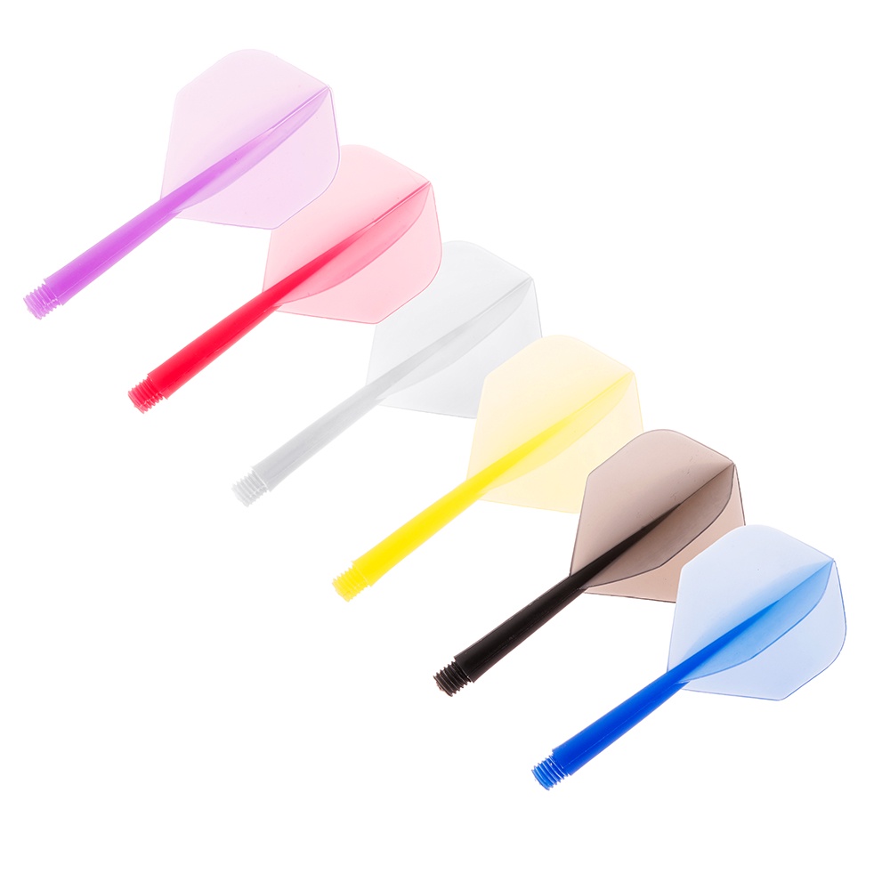 3PCS Plastic 1/4 Dart Shaft With Dart Flight For House Dart Practice