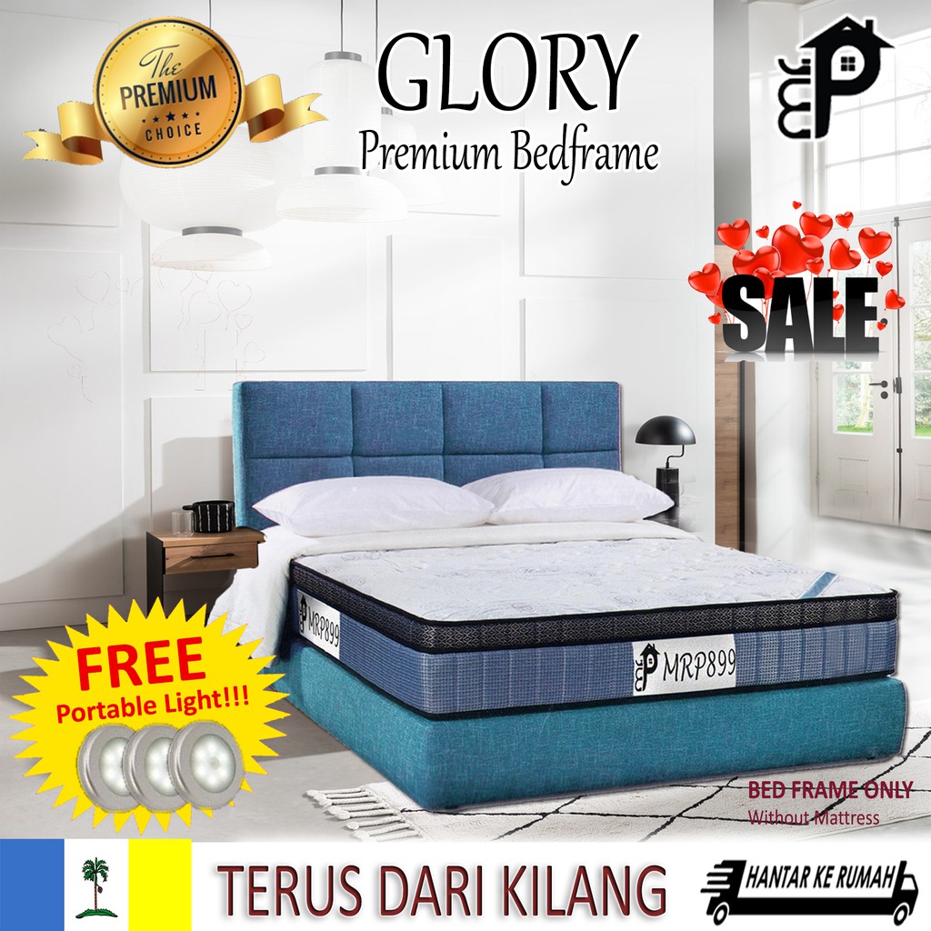 MRP899 GLORY Bedframe Bed Frame Katil Divan King Size ...