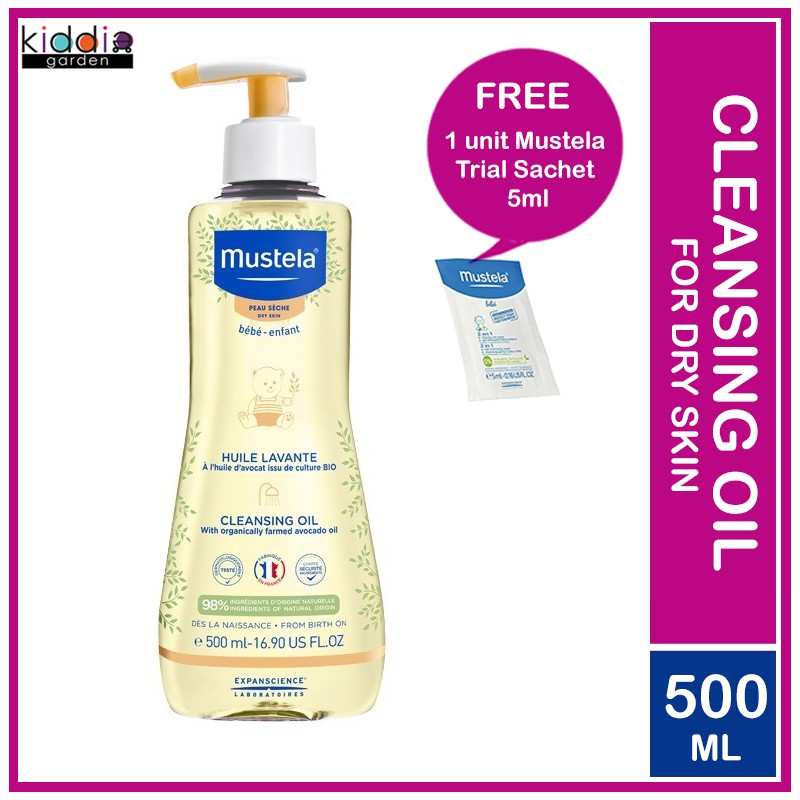 mustela cleansing oil