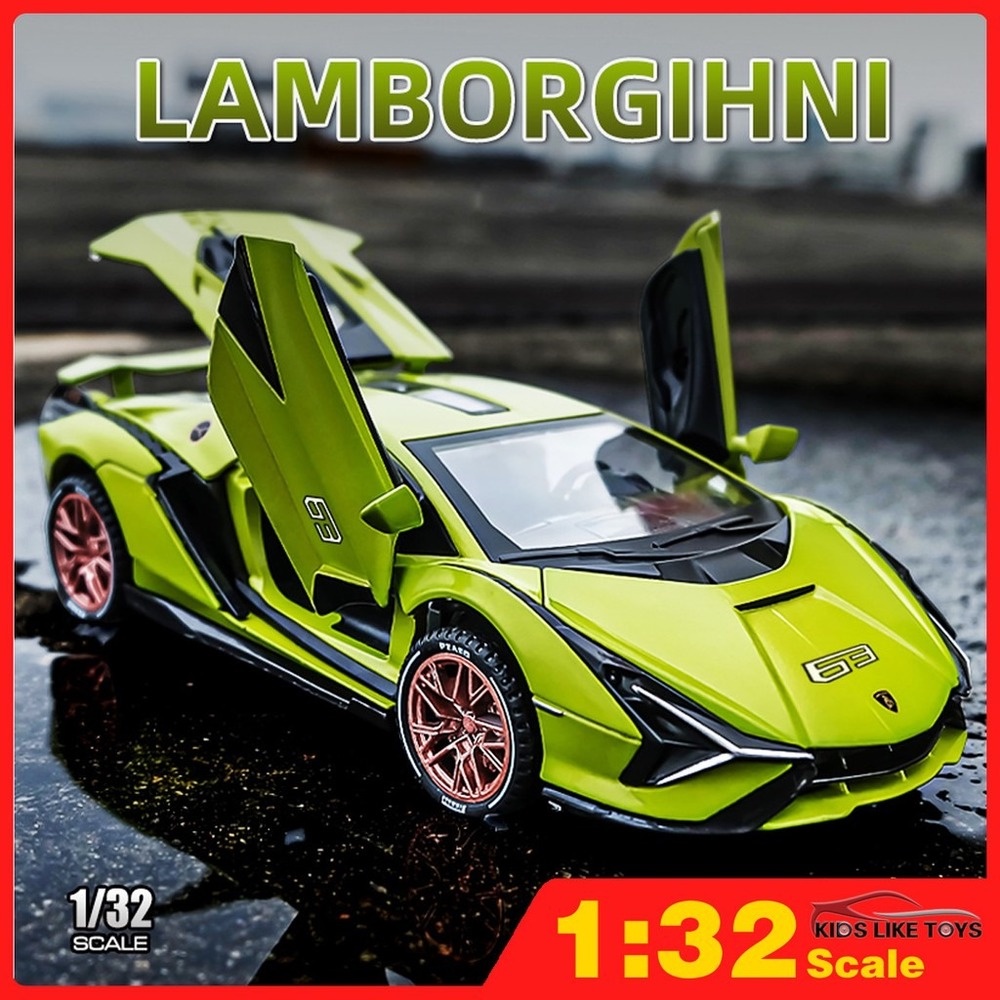 KLT 1:32 Lamborghini SIAN Diecast Alloy Model Car for Kids Toys for ...
