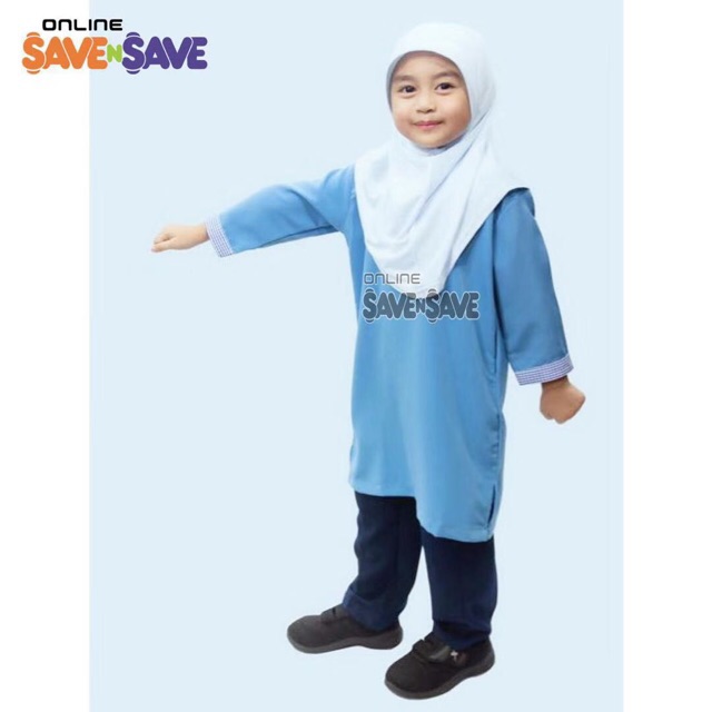 TADIKA KEMAS PASANGAN SELUAR IRONLESS BAJU KURUNG SET BAJU ...