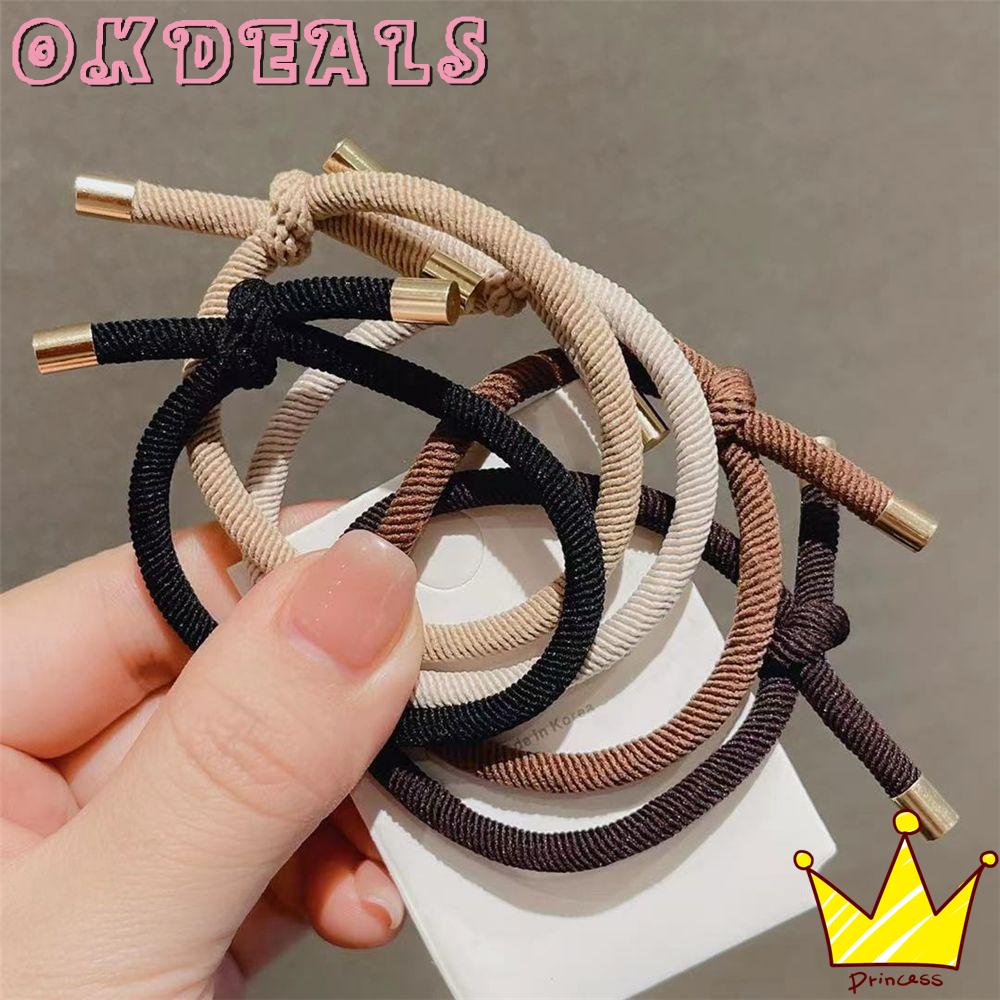 OKDEALS New Hair Ring Girl Gold Plated Hair Tie Rope Women Hair