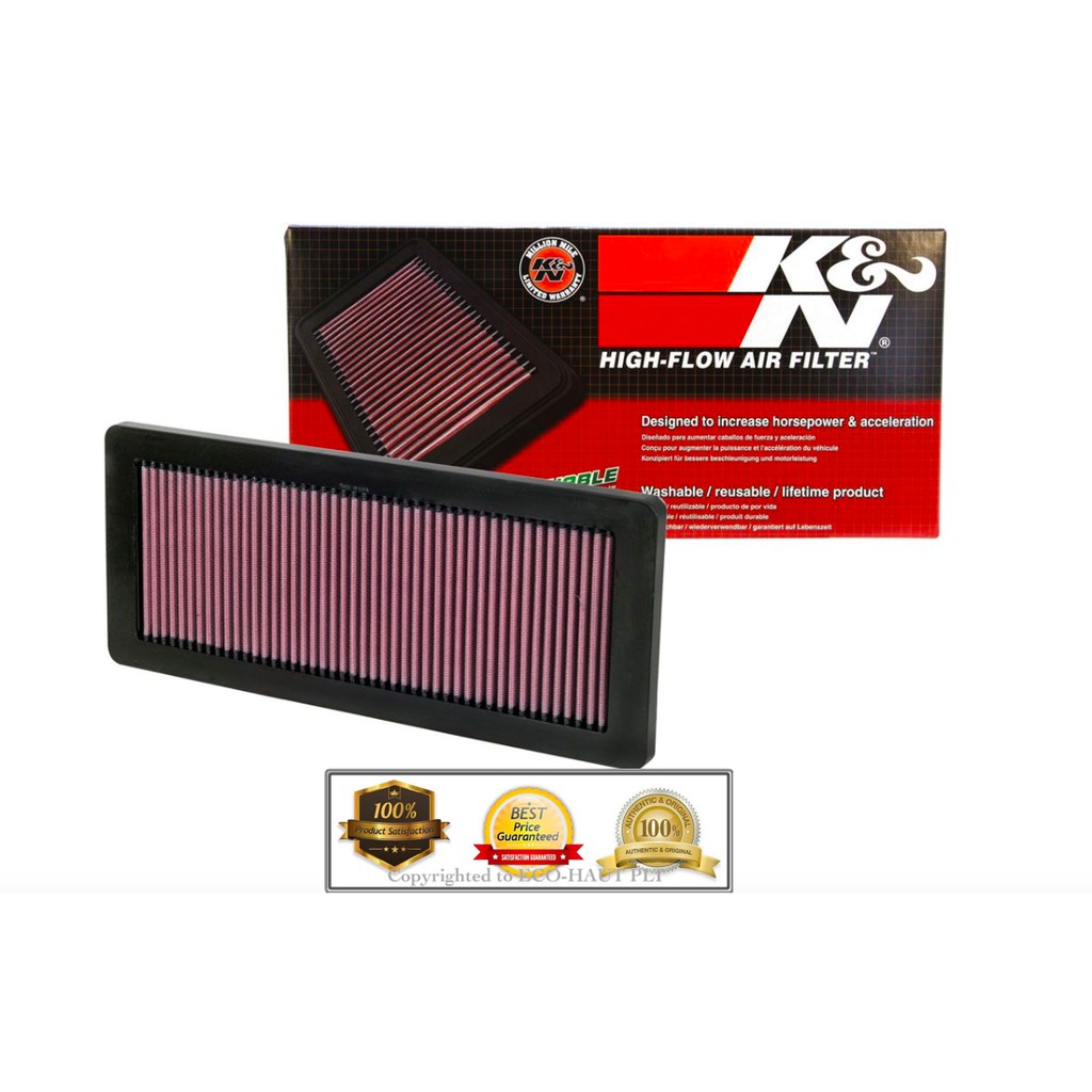K&N AIR FILTER - CITROEN (2008 - 2019)   ***MADE IN USA***   <<<FREE GIFT>>>