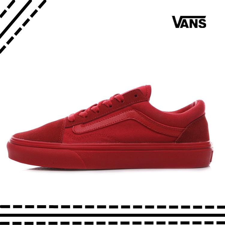 all red vans old skool