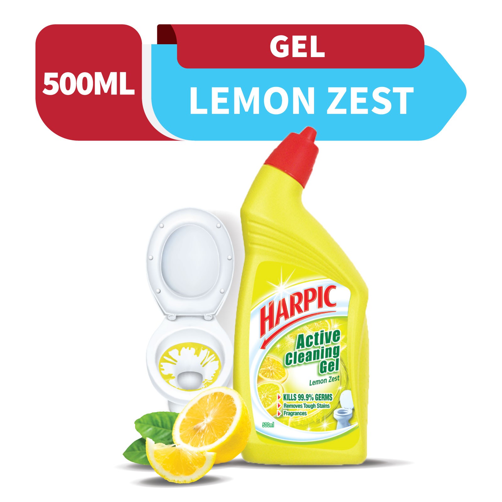 Harpic Liquid Toilet Cleaner Lemon Bottle 500ml Shopee Malaysia