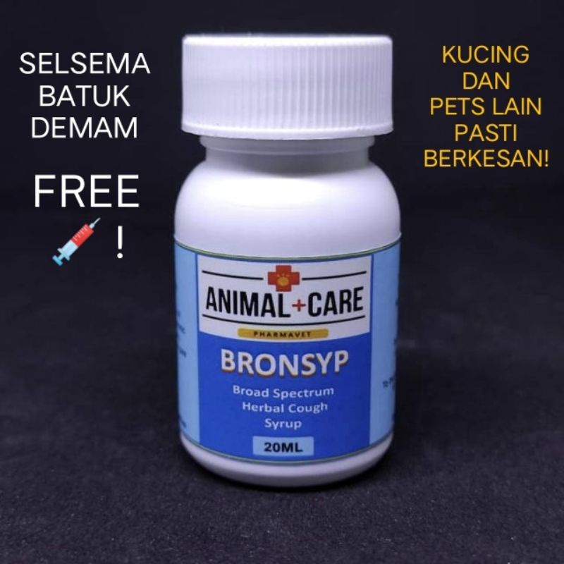 Buy Ubat Selsema kucing dan batuk KUCING FREE syringe (20ML 