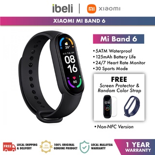 Image of Xiaomi Mi Band 6 Smart Wristband miband 6 AMOLED Touch Screen - [Free Screen Protector]
