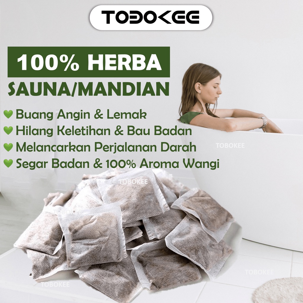 100% Uncang Herba Sauna/Mandian Herbal Untuk Kurus Buang Toksik Lemak Angin Bertangas Berpantang Bersalin Foot Massage