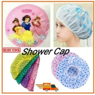 Women Cartoon Disney Princess Shower Cap/Flower Shower Cap Bath Cap Salon Cap Hair Net 卡通浴帽 Waterproof Bathing