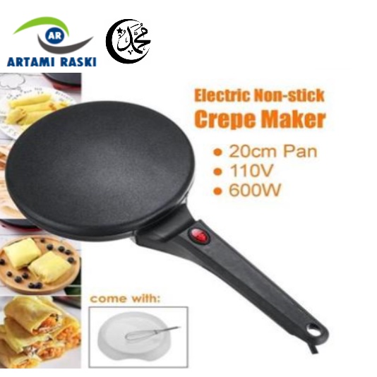 🔥MEGA SALE🔥Household Non-Stick Crepe Maker Pan Electric Pancake Cake Machine Frying Griddle Portable Kitchen Baking Tool