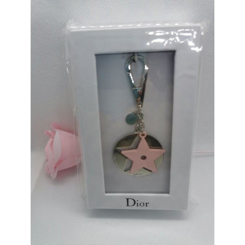 Authentic DlOR Pink Star Key Holder / Key Chain New Limited Edition