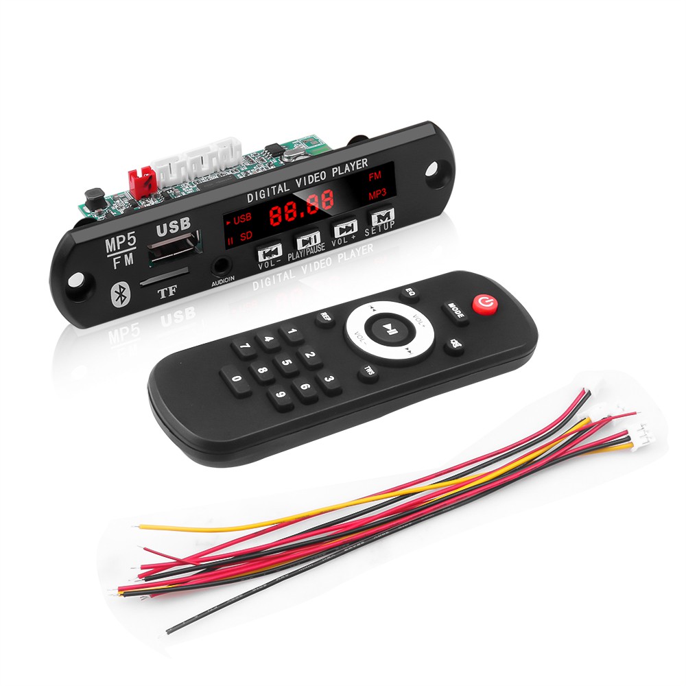 MP5 Decoder Board 5V 12V Wireless Bluetooth Audio Video Player Module