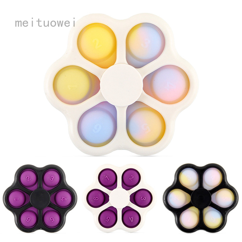 Meituowei Push Pop It Bubble Sensory Fidget Toy, 2 In 1 Fidget Hand ...