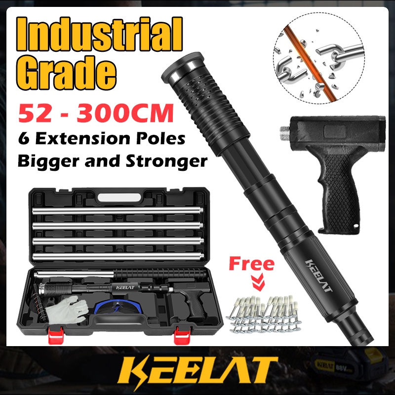 KEELAT Manual Steel Nails Gun Ceiling Artifact Tufting Gun Rivet Tool Concrete Wall Fastening