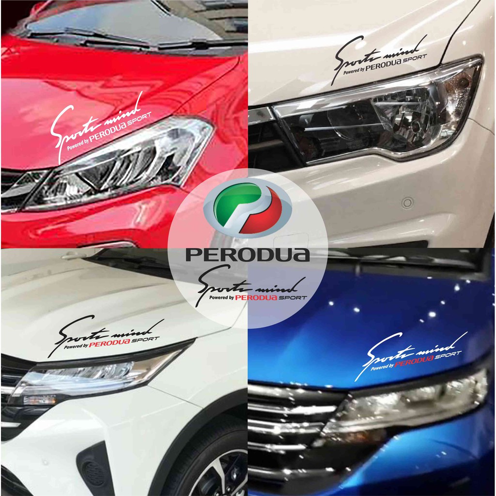 Car Sticker Sports Mind PERODUA Myvi Aruz Axia Bezza Viva 