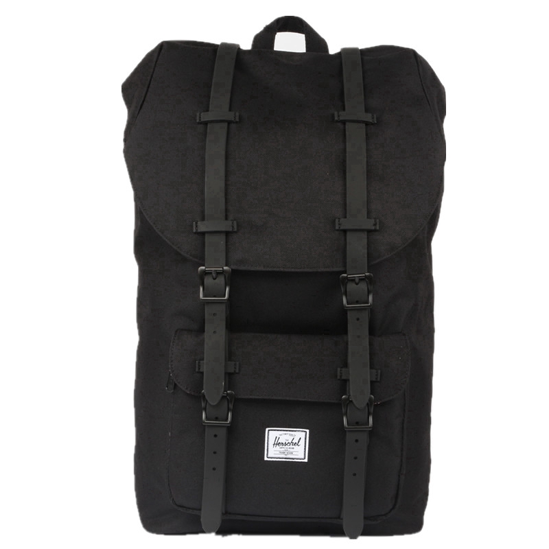 herschel backpack grey and black