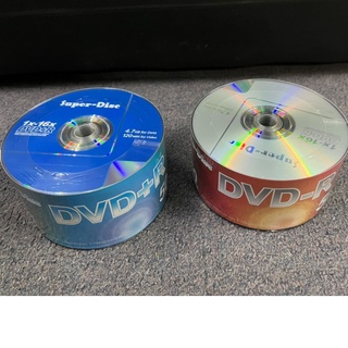Super-Disc 4.7GB 1X-16X DVD-R Silver Disc / DVD+R Blue Disc (50 Pcs in Pack)
