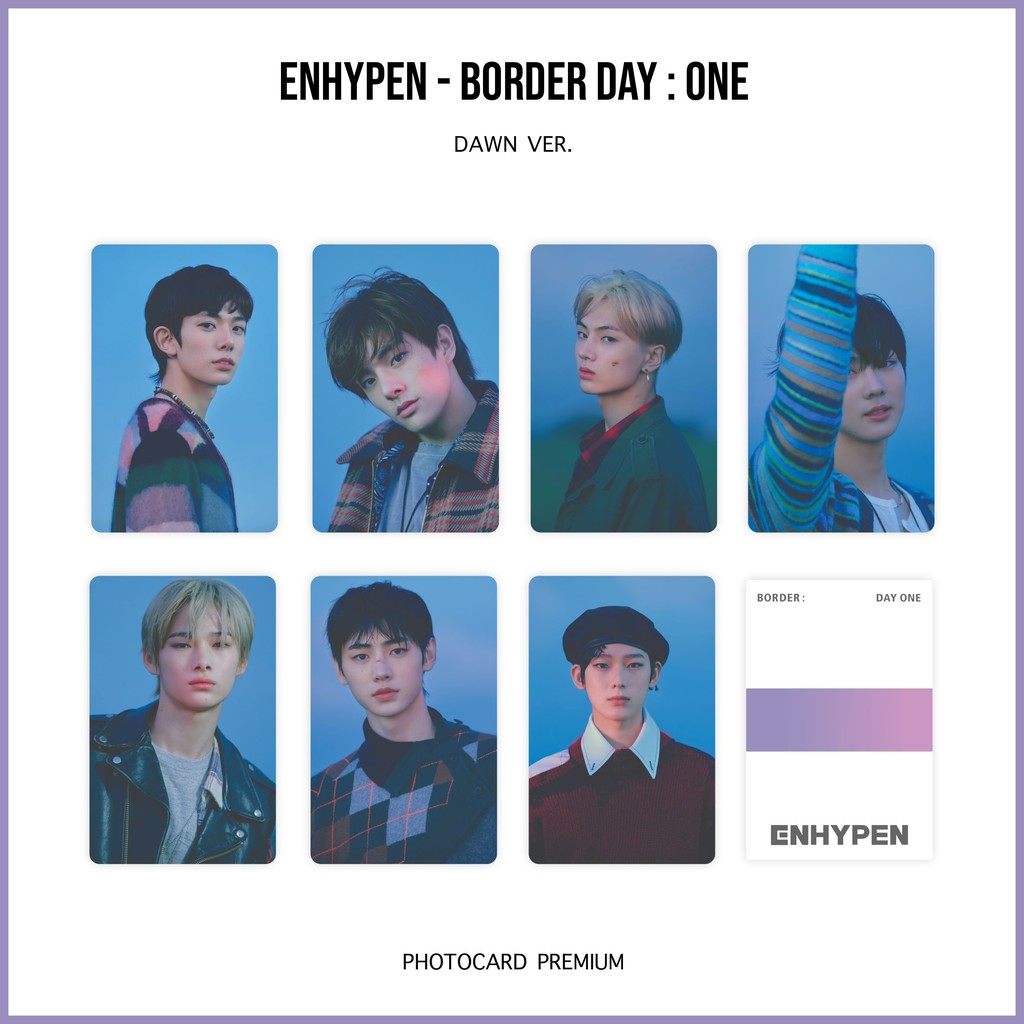 Premium Photocard Enhypen Border Day One Shopee Malaysia