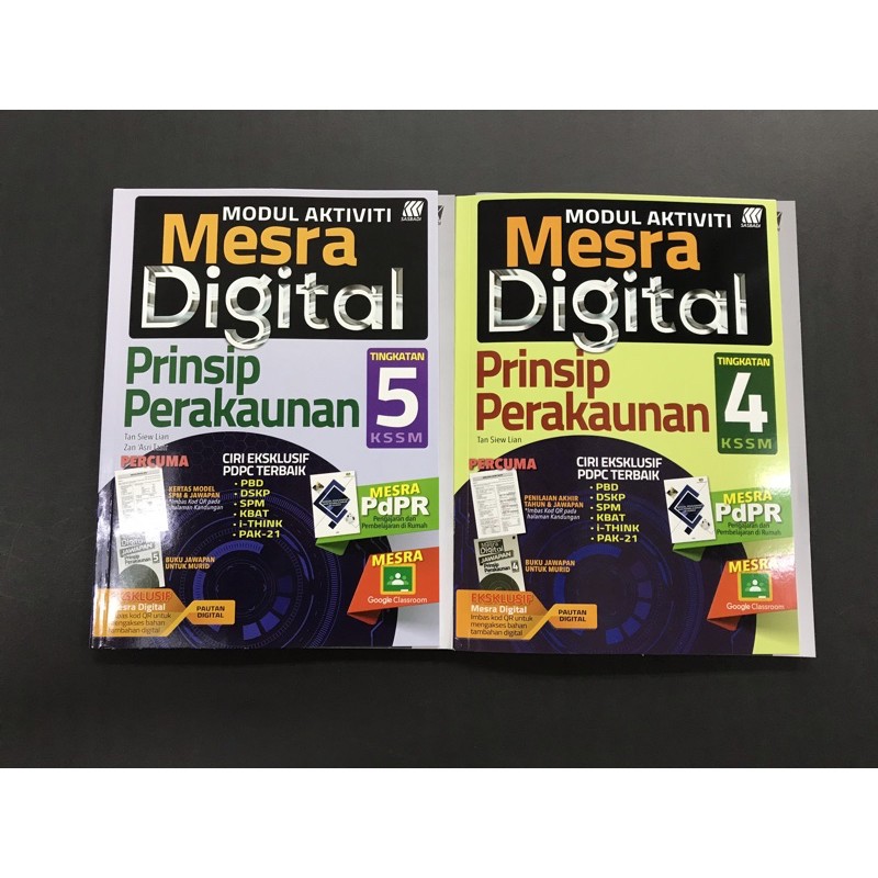 Modul Aktiviti Mesra Digital Prinsip Perakaunan Tingkatan 4 5 Shopee Malaysia