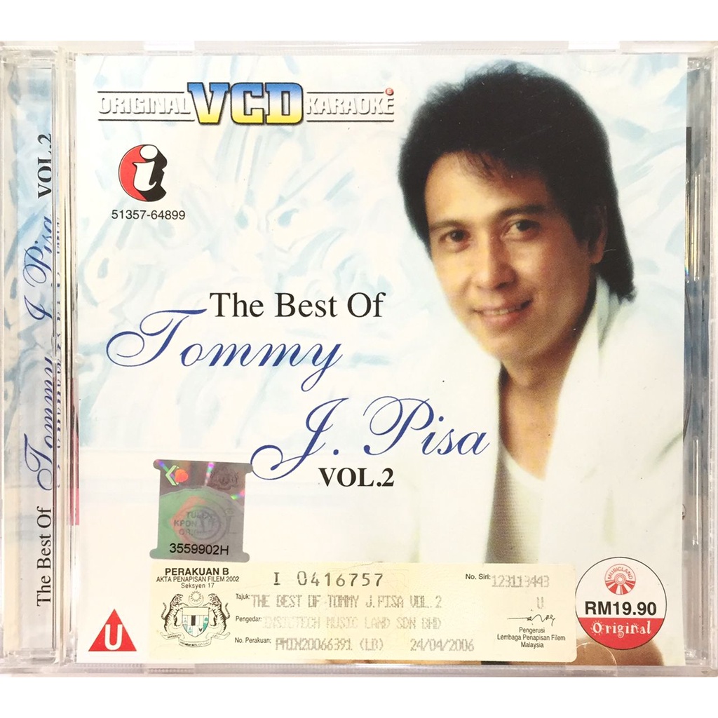 The Best Of Tommy J Pisa Vol 2 (MTV KARAOKE VCD) Shopee Malaysia