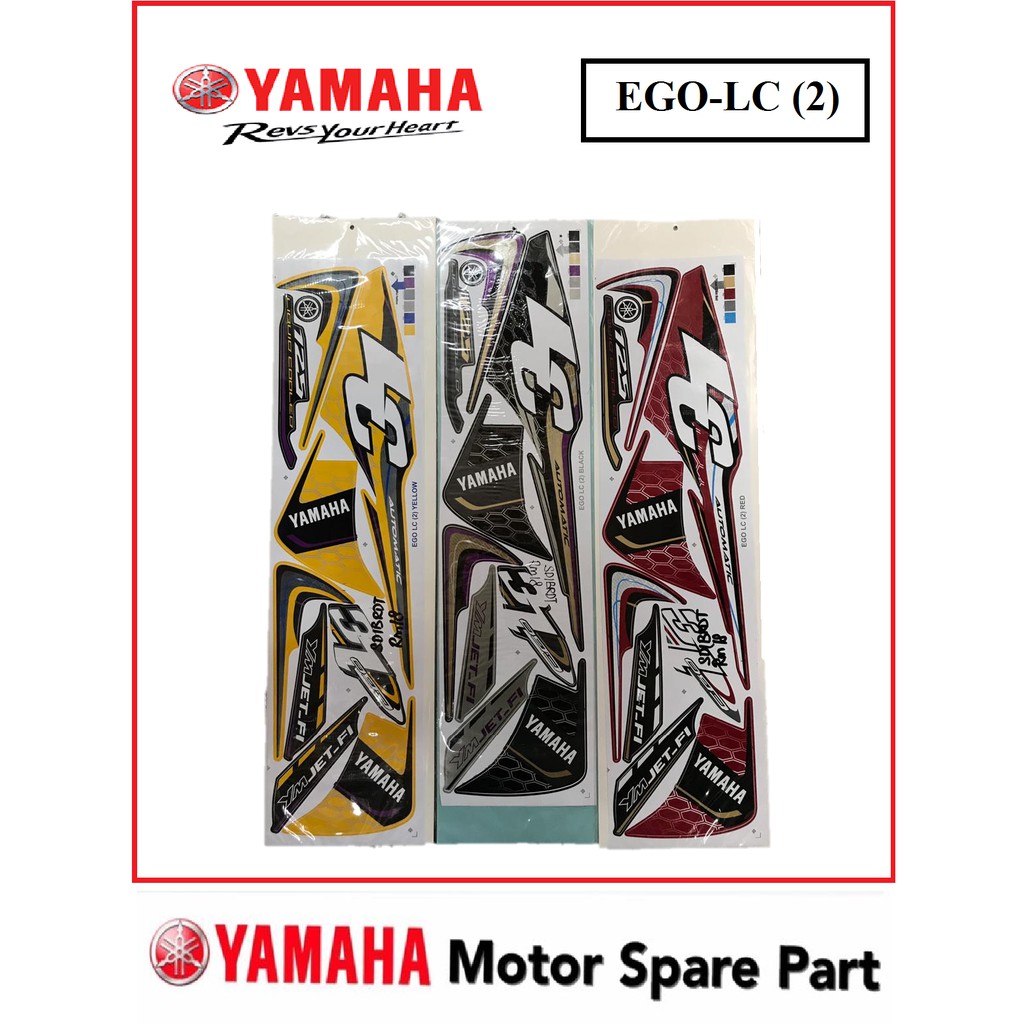 Yamaha Ego Lc Ego Lc Egolc 2 Coverset Cover Set Strip Sticker