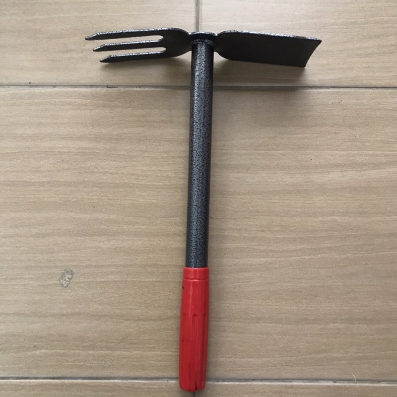 HEAVY DUTY MINI GARDEN HOE & FORK CANGKUL & GARPU MINI KEBUN BUNGA
