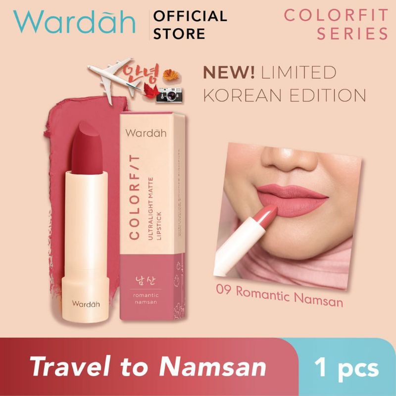 Original Wardah Colorfit Ultralight Matte Lipstick 3.6g | Wardah Mate lipstick