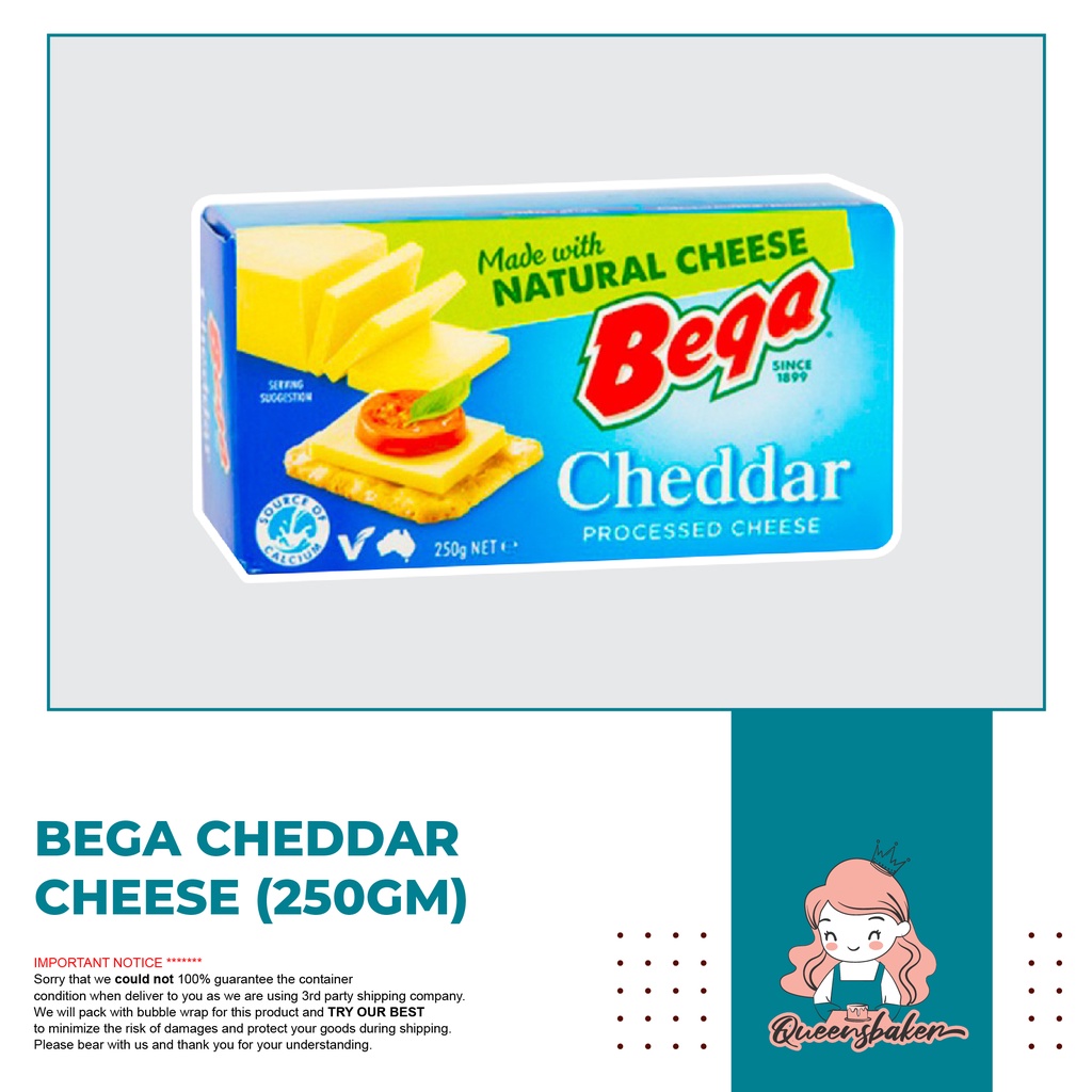 Bega Cheddar Cheese 250gm Shopee Malaysia