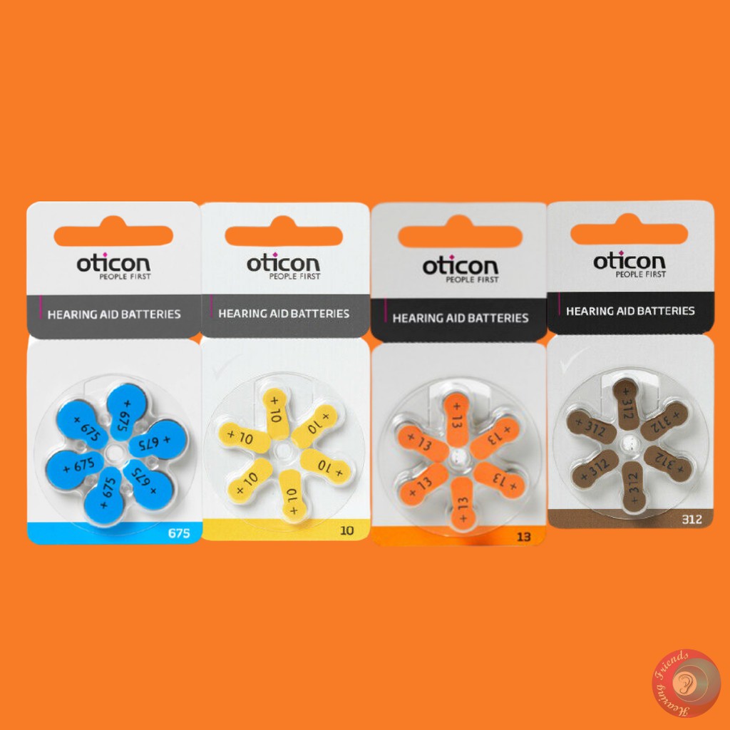 (ORIGINAL)OTICON Hearing Aid Batteries 312/13/10/675 Shopee Malaysia