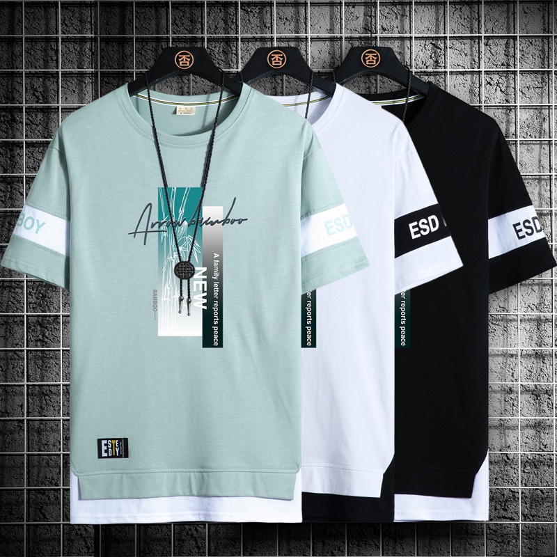 T-shirt Men 2022 Summer New Round Neck Short Sleeve Shirt