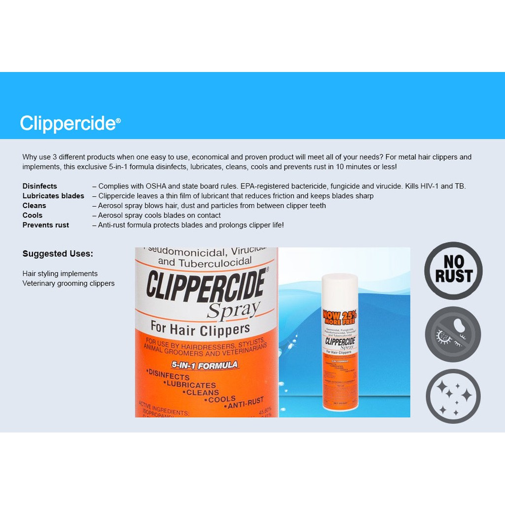 clippercide aerosol spray