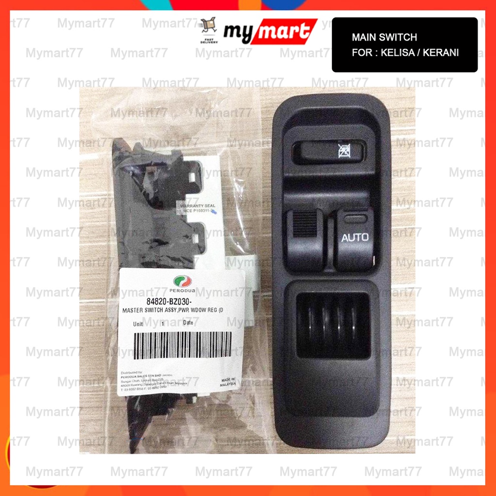 Perodua Kelisa Kenari Power Window Main Switch Master suis Driver Side