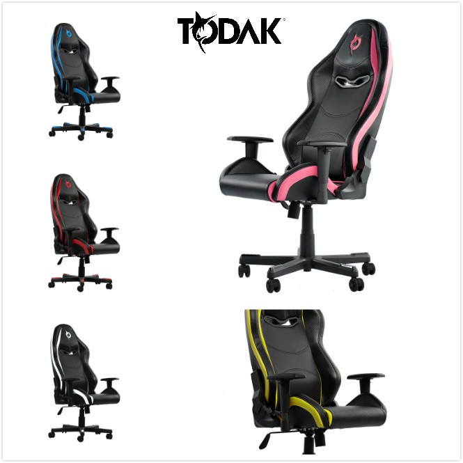 Todak Alpha Standard Gaming Chair Blue Pink White Yellow Red Shopee Malaysia