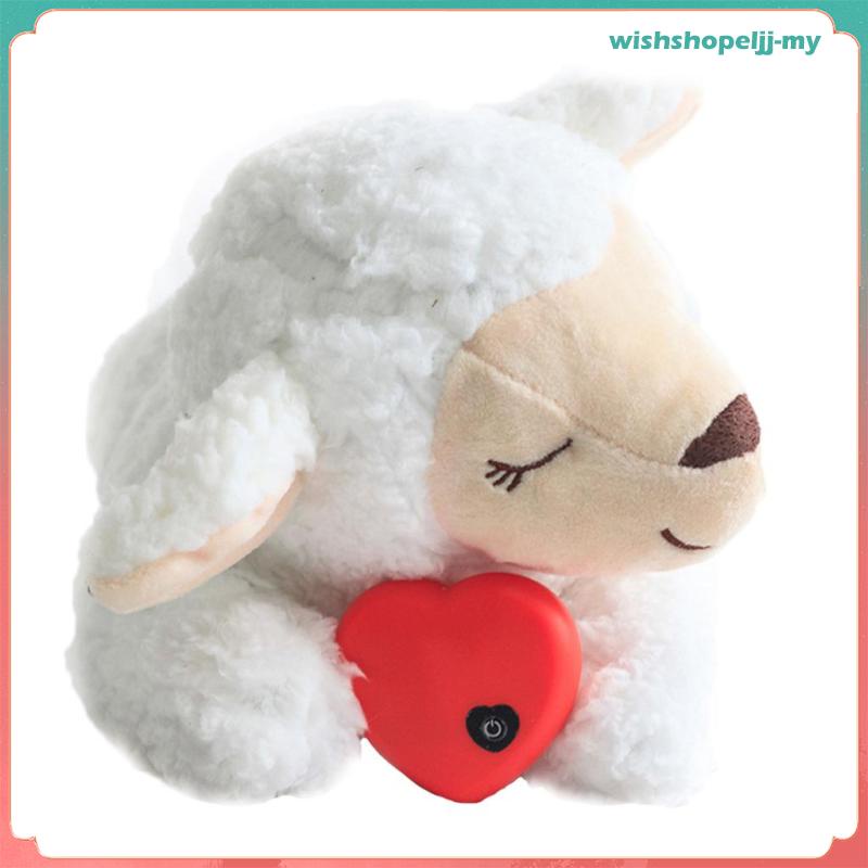 Puppy Heartbeat Plush Animal Toy, Heart Beat Behavioral Aid Toys for