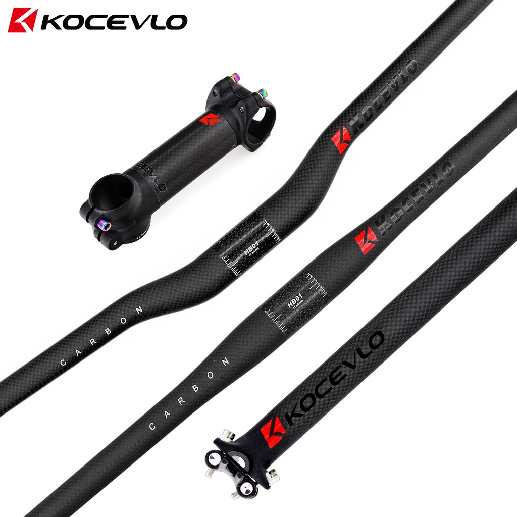 KOCEVLO Mountain bike 3k full carbon Seat Post 6 degrees stem matte