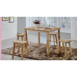 1sen 1quality Muji Style Solid Wood Dining Table Shopee Malaysia