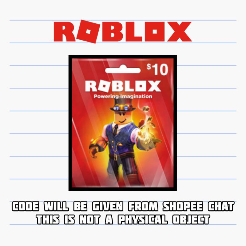 10 Roblox Gift Card New Price Shopee Malaysia - 10$ roblox gift card