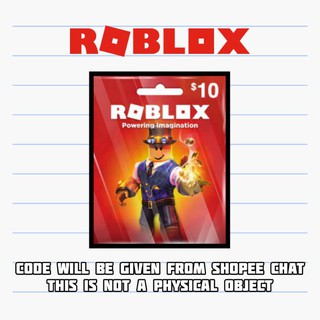 10 Roblox Gift Card New Price Shopee Malaysia - where to find 10 robux cards