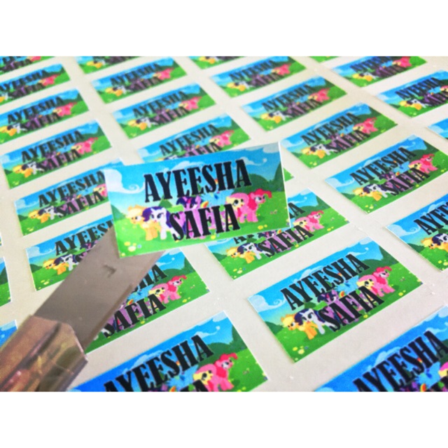  STIKER  NAMA  BERKARTUN 1 SET 84PCS Shopee  Malaysia