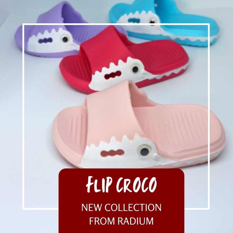 Croco Flip Sandals For Girls Boys