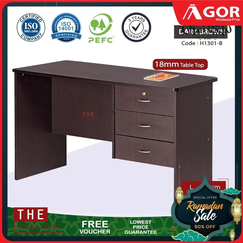 Hot In KL! THE L120cm Writing Table Office Table Study Desk_with 1