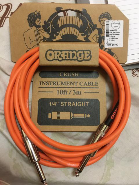 Orange Crush CA034 Instrument Cable 10ft Straight to Straight | Shopee  Malaysia