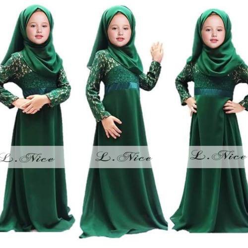 hijau emerald dress