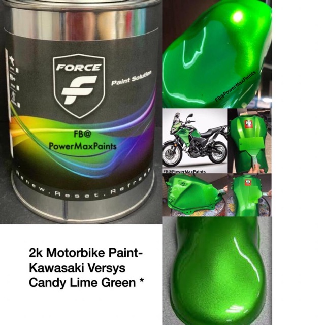 FORCE VERSYS CANDY GREEN* MOTORBIKE PAINT | Malaysia