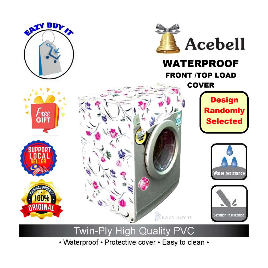 ACEBELL Twin-Ply Top Load & Front Load Washing Machine Cover + FREE GIFT (7-8KG/9-11KG/12-14KG)