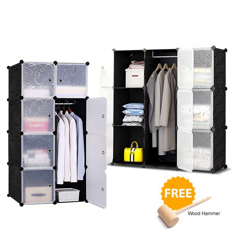 Diy Magic Wardrobe Cabinet Cube Rack Clothes Storage Bedroom Wardrobe Cabinet