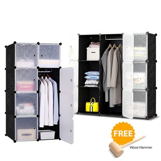 DIY Magic Wardrobe Cabinet Cube Rack Clothes Storage Bedroom Wardrobe Cabinet