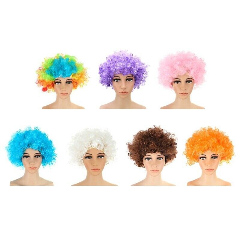 Blonde Short Curly Hair Wig Halloween Costume Gold Hair Dress Up Prop Accessory